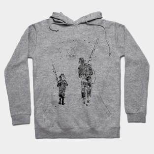 Daddy's little fishing buddy Hoodie